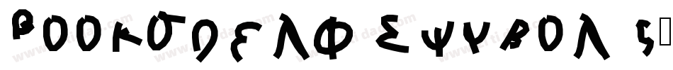 Bookshelf Symbol 5字体转换